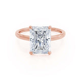 1.20 CT Radiant Hidden Halo CVD F/VS1 Diamond Engagement Ring