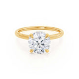 1.20 CT Round Hidden Halo CVD E/VVS2 Diamond Engagement Ring