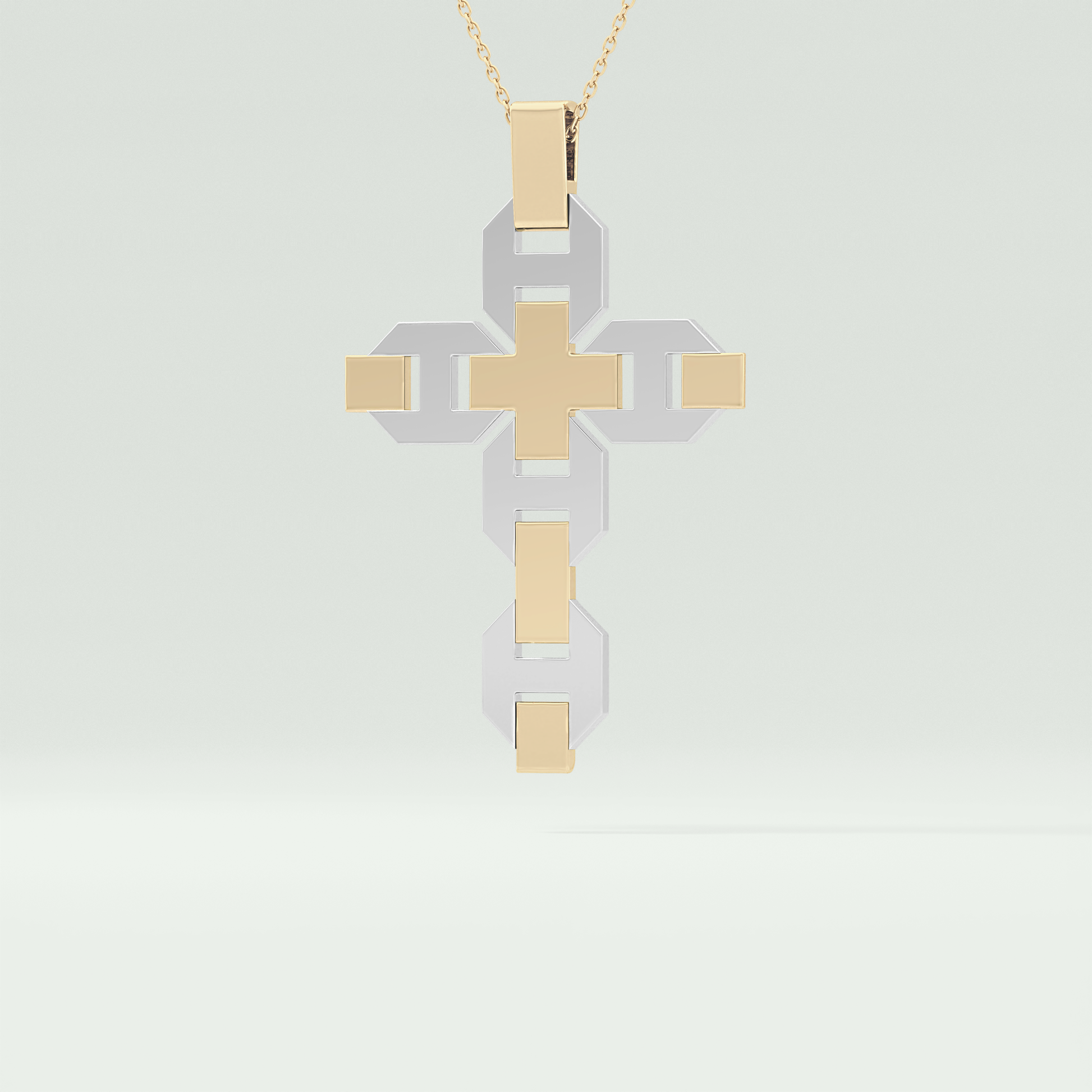 0.50 CT Polished Finished Round Black Moissanite Stones Necklace For Him 3