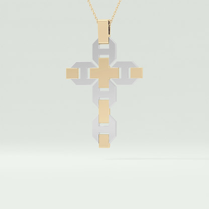 0.50 CT Polished Finished Round Black Moissanite Stones Necklace For Him 3