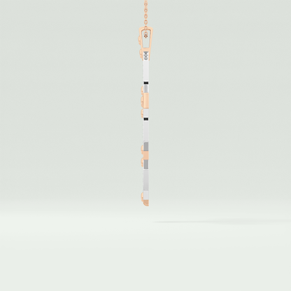 0.50 CT Polished Finished Round Black Moissanite Stones Necklace For Him 8