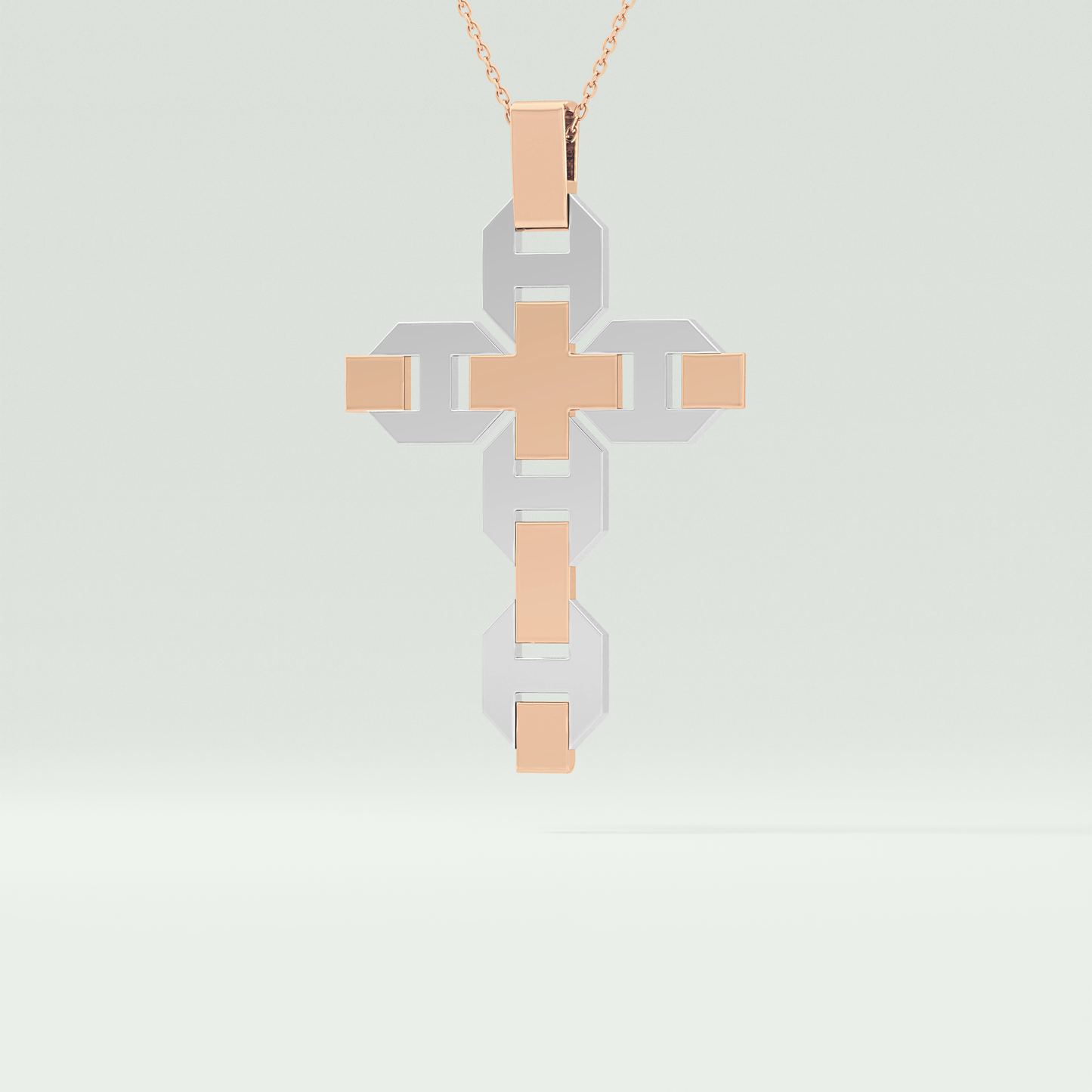 0.50 CT Polished Finished Round Black Moissanite Stones Necklace For Him 7