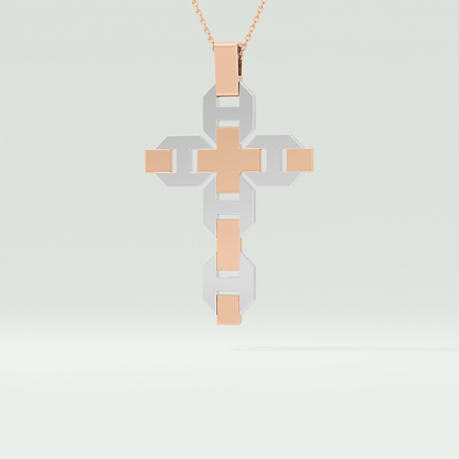 0.50 CT Polished Finished Round Black Moissanite Stones Necklace For Him 7