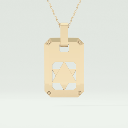 Unique Polished Star Shaped Necklace For Men