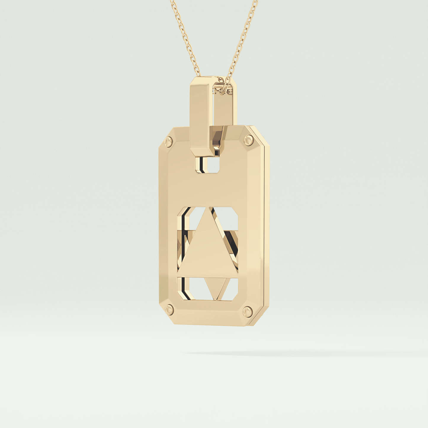 Unique Polished Star Shaped Necklace For Men