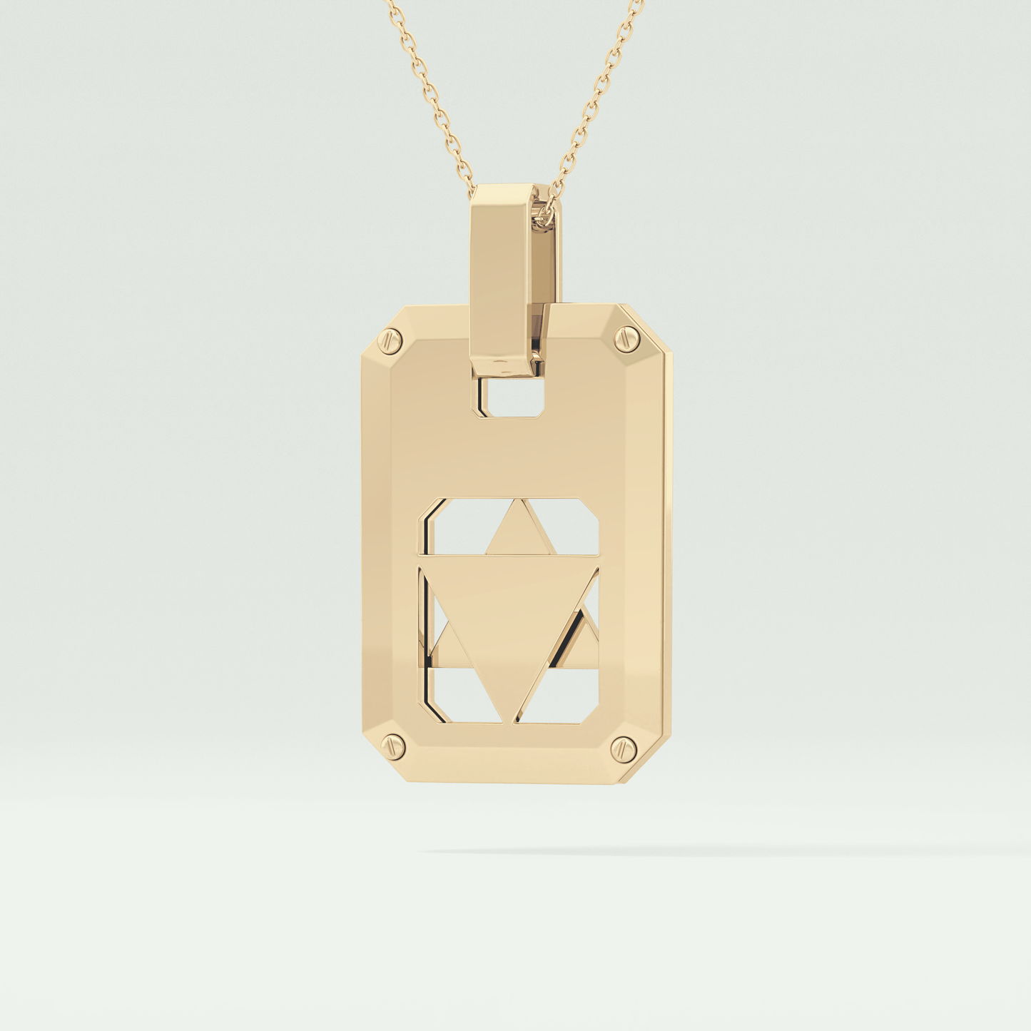 Unique Polished Star Shaped Necklace For Men