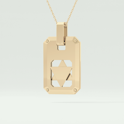 Unique Polished Star Shaped Necklace For Men