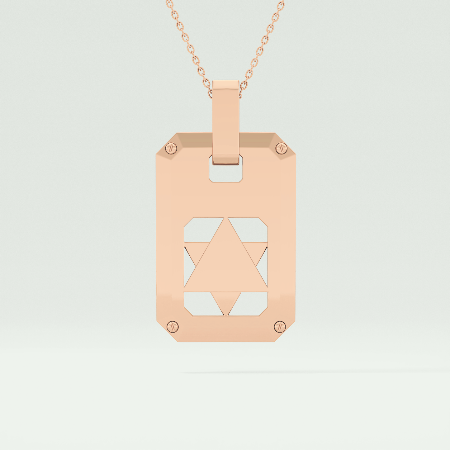 Unique Polished Star Shaped Necklace For Men