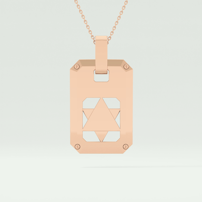 Unique Polished Star Shaped Necklace For Men