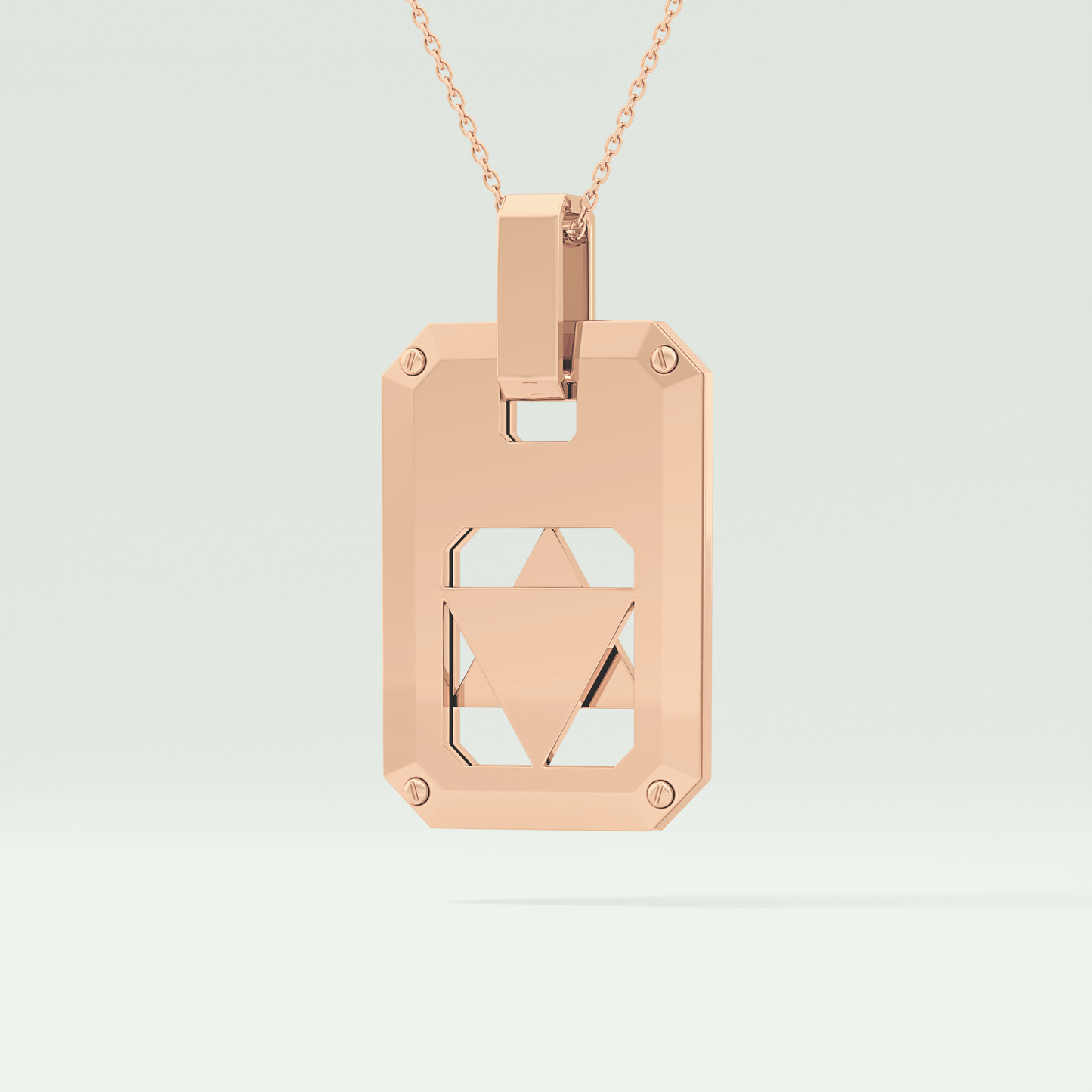 Unique Polished Star Shaped Necklace For Men