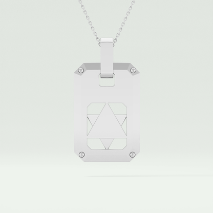 Unique Polished Star Shaped Necklace For Men