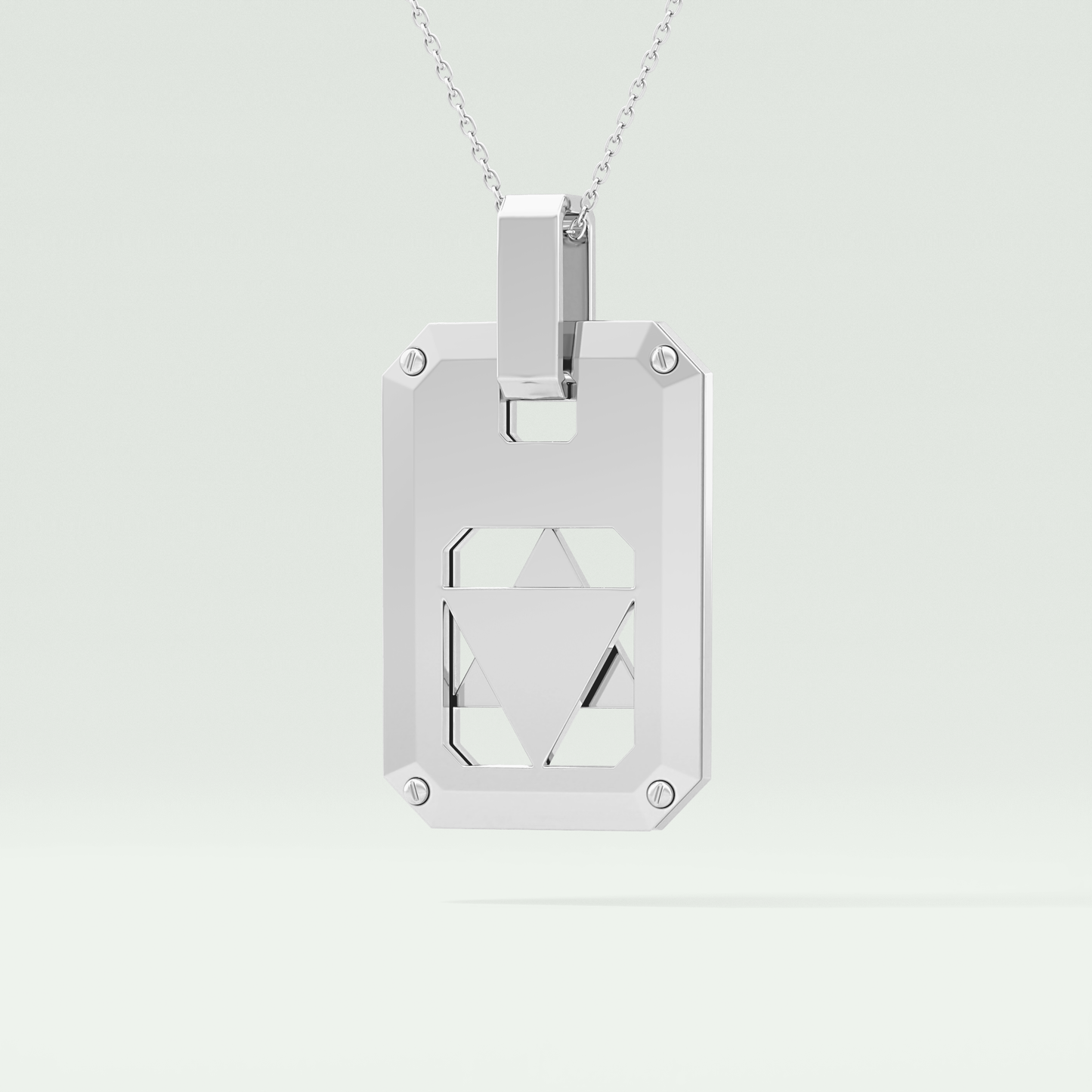 Unique Polished Star Shaped Necklace For Men