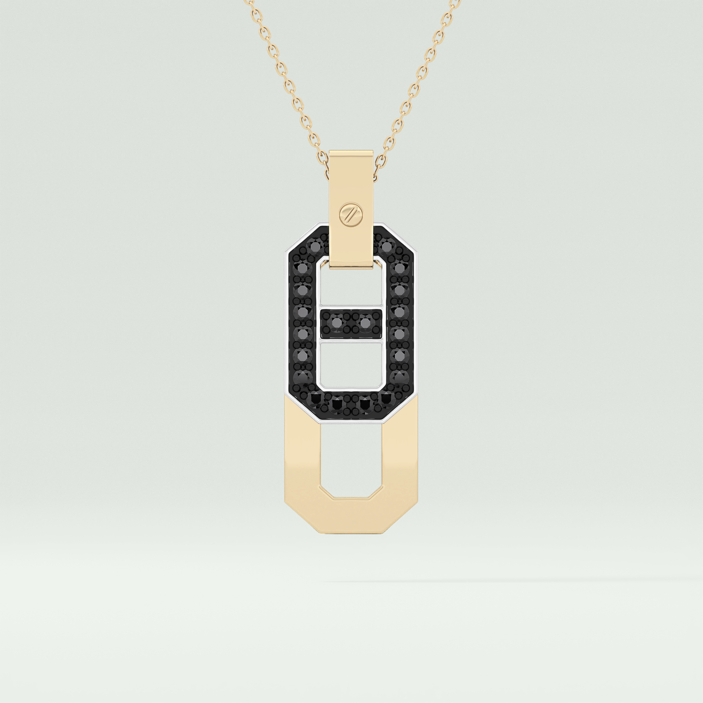 0.30 CT Elegant Black Moissanite Diamond Necklace 1