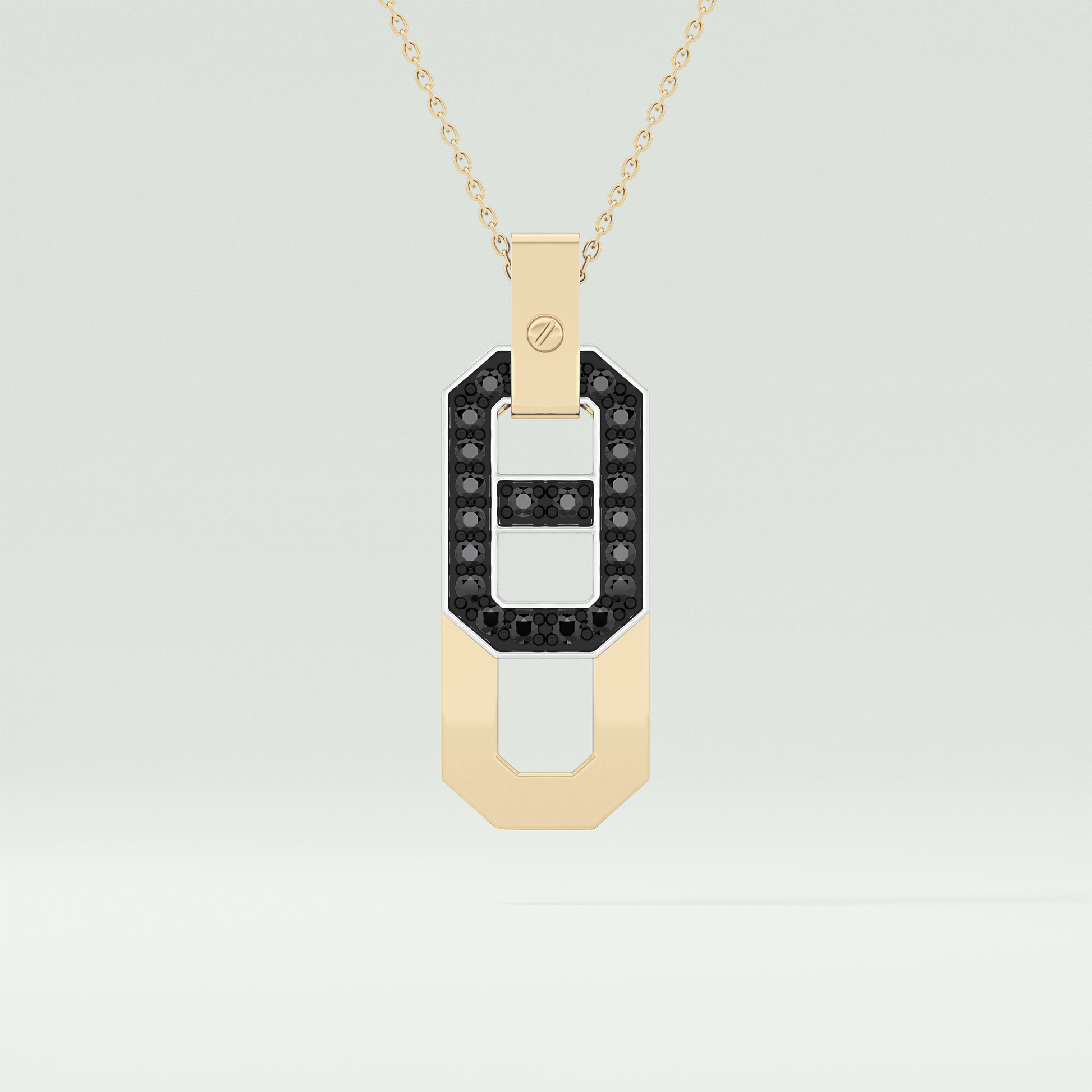 0.30 CT Elegant Black Moissanite Diamond Necklace 1