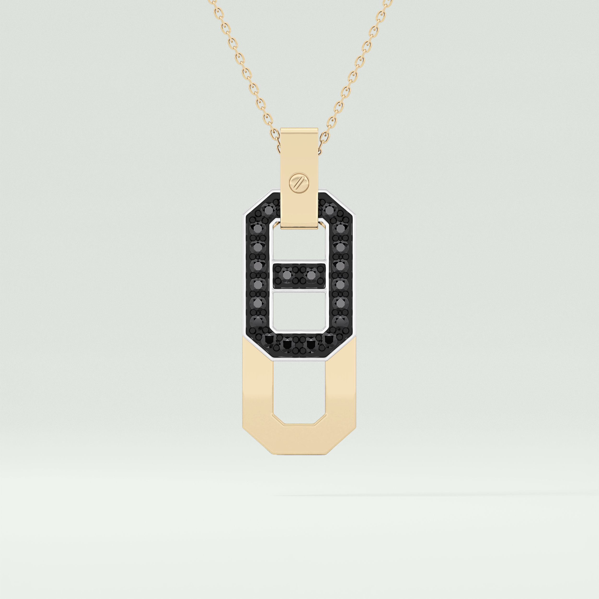 0.30 CT Elegant Black Moissanite Diamond Necklace 1