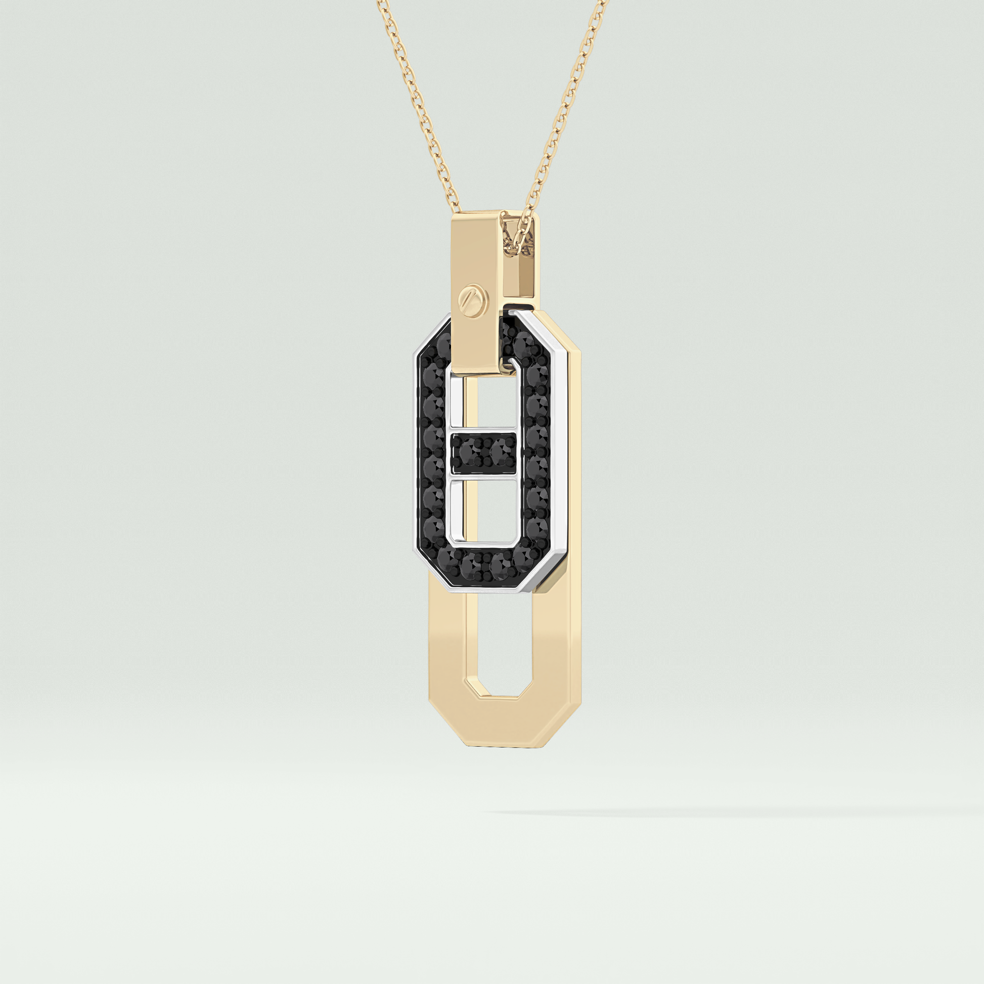 0.30 CT Elegant Black Moissanite Diamond Necklace 2