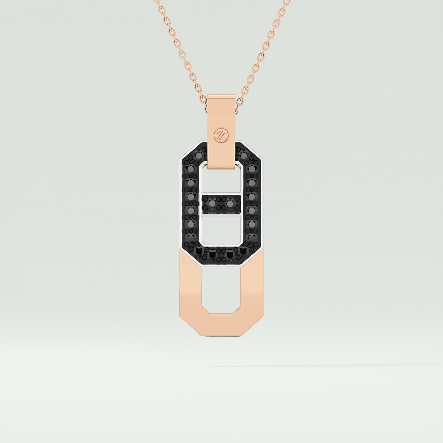 0.30 CT Elegant Black Moissanite Diamond Necklace 5