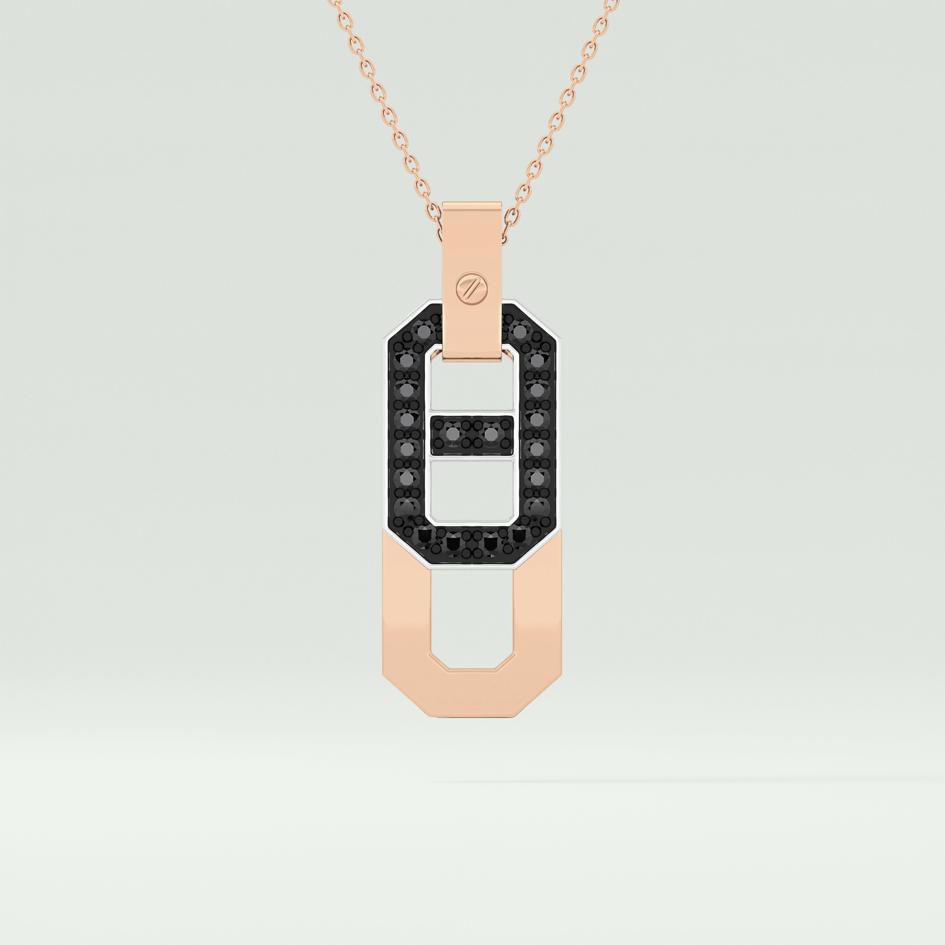 0.30 CT Elegant Black Moissanite Diamond Necklace 5