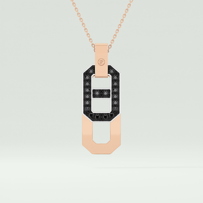 0.30 CT Elegant Black Moissanite Diamond Necklace 5