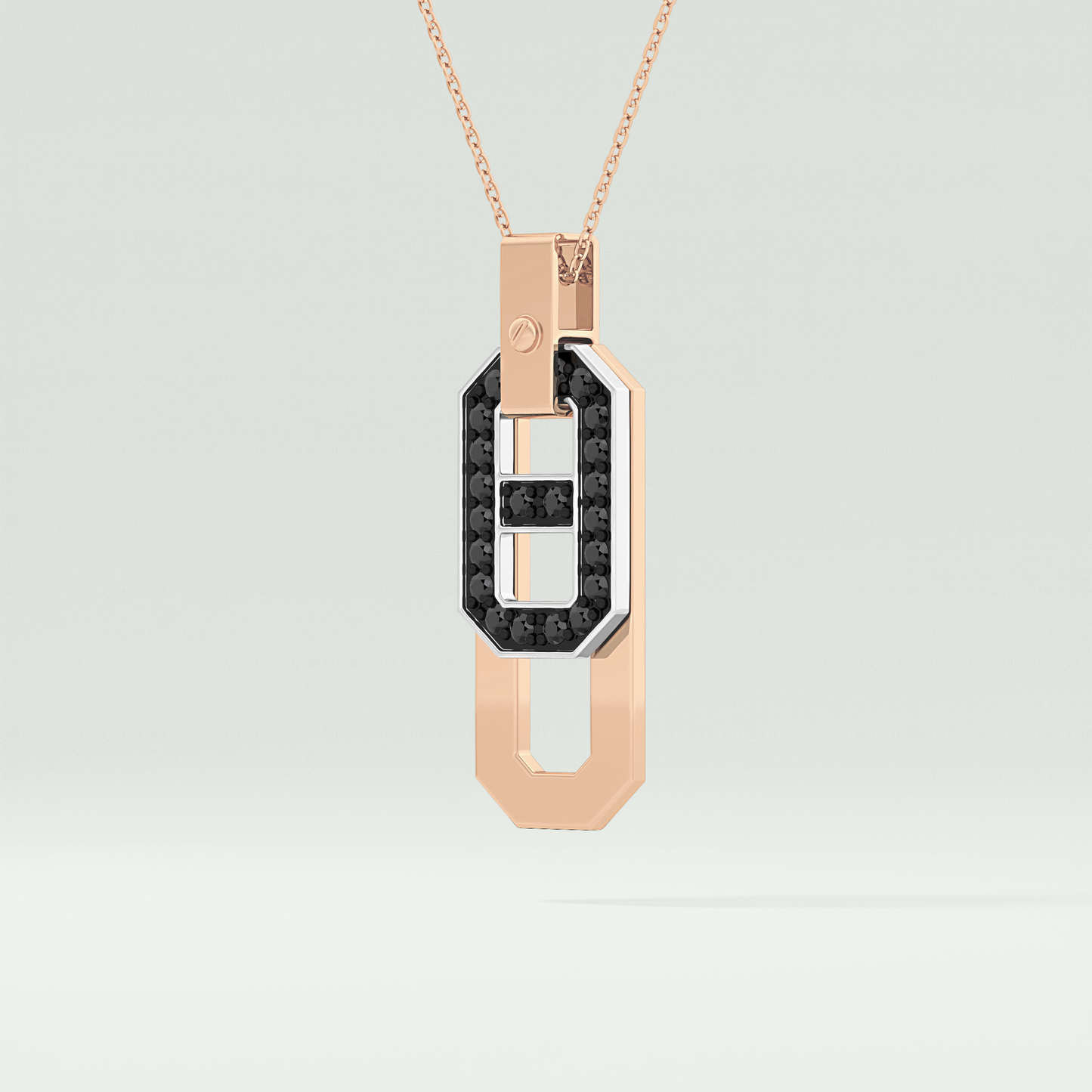 0.30 CT Elegant Black Moissanite Diamond Necklace 6