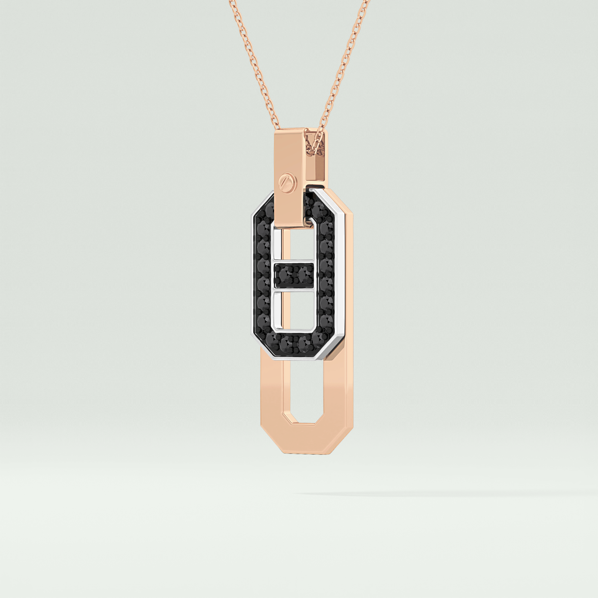 0.30 CT Elegant Black Moissanite Diamond Necklace 6