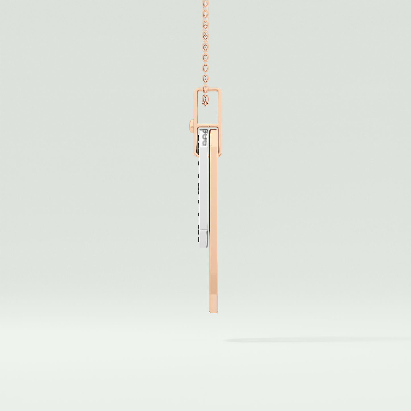 0.30 CT Elegant Black Moissanite Diamond Necklace 7