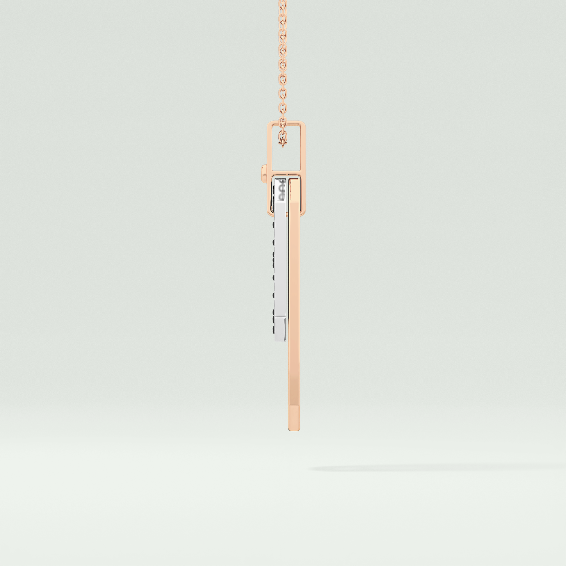 0.30 CT Elegant Black Moissanite Diamond Necklace 7