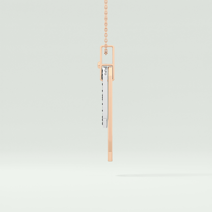 0.30 CT Elegant Black Moissanite Diamond Necklace 7