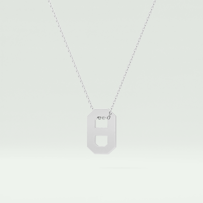 0.02 CT Black Solitaire Moissanite Diamond Necklace For Him 5