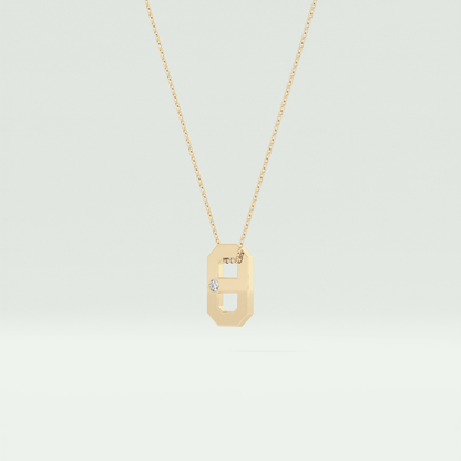 0.02 CT Round Solitaire Moissanite Diamond Necklace For Him 2