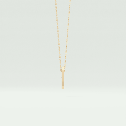 0.02 CT Round Solitaire Moissanite Diamond Necklace For Him 4