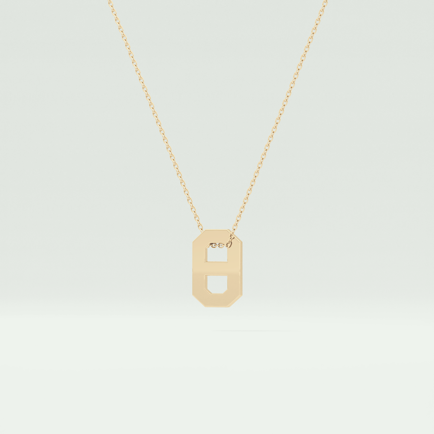 0.02 CT Round Solitaire Moissanite Diamond Necklace For Him 3