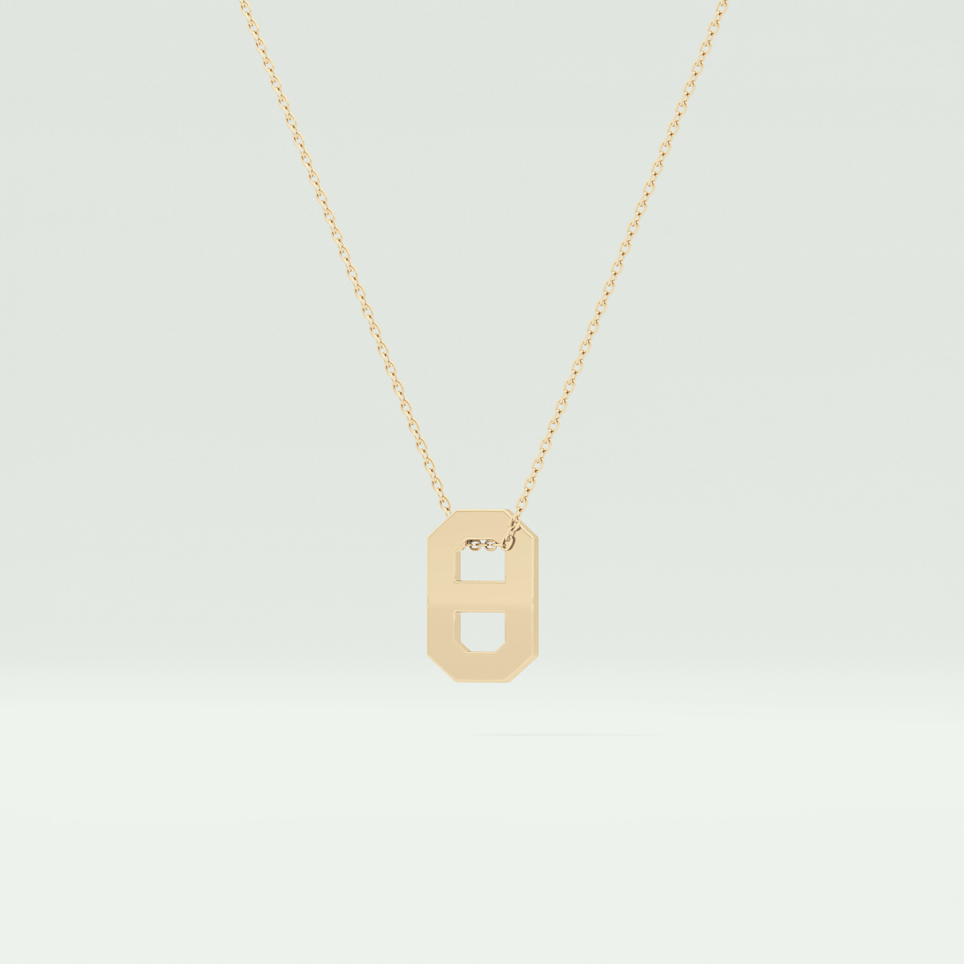 0.02 CT Round Solitaire Moissanite Diamond Necklace For Him 3