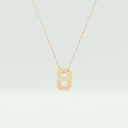 0.02 CT Round Solitaire Moissanite Diamond Necklace For Him 3