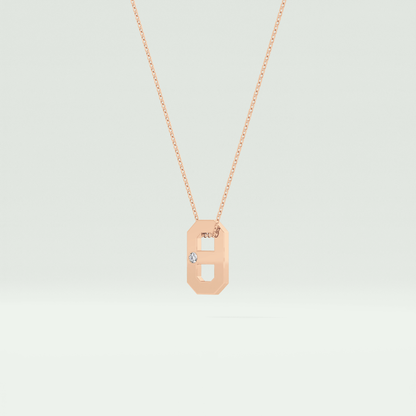 0.02 CT Round Solitaire Moissanite Diamond Necklace For Him 10