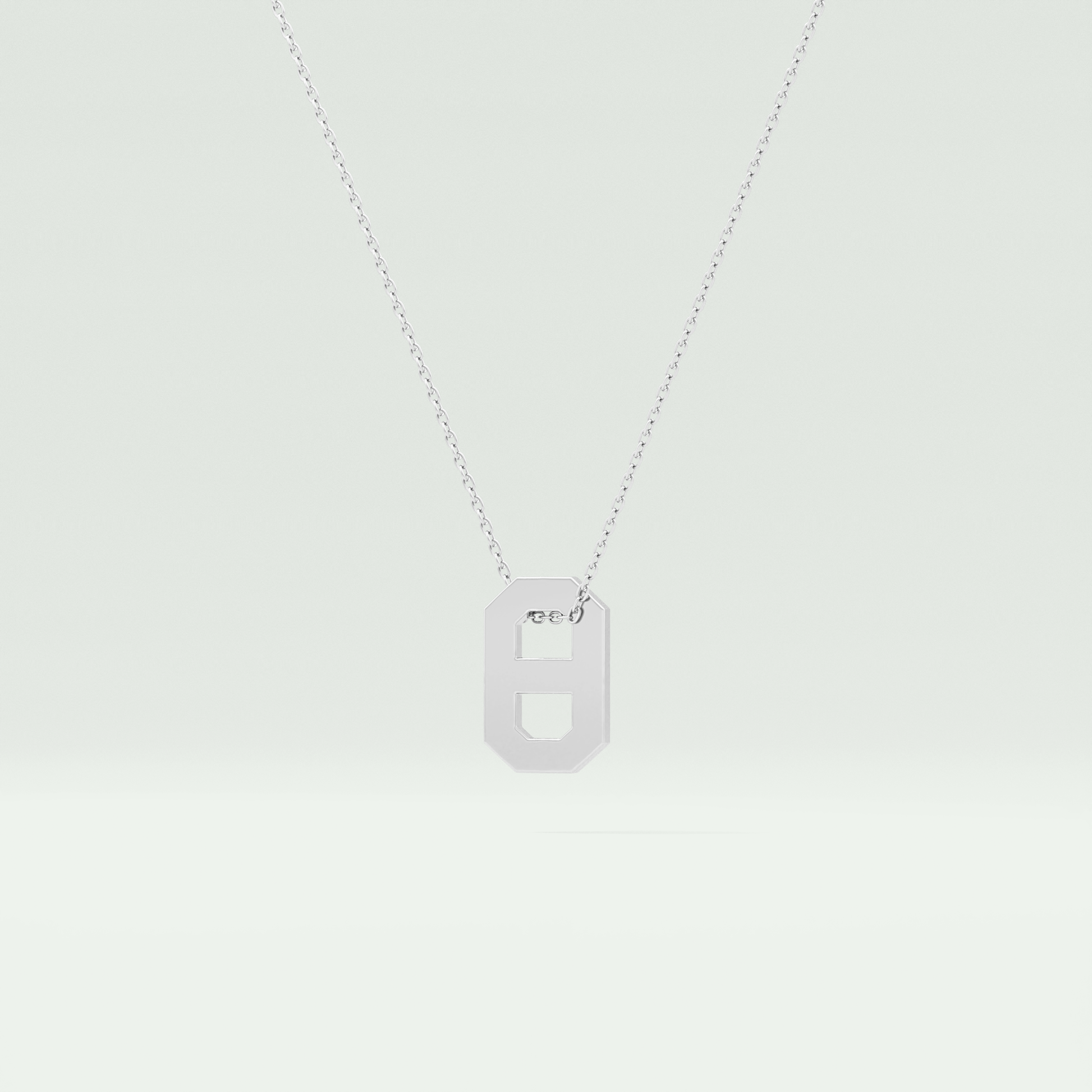 0.02 CT Round Solitaire Moissanite Diamond Necklace For Him 5