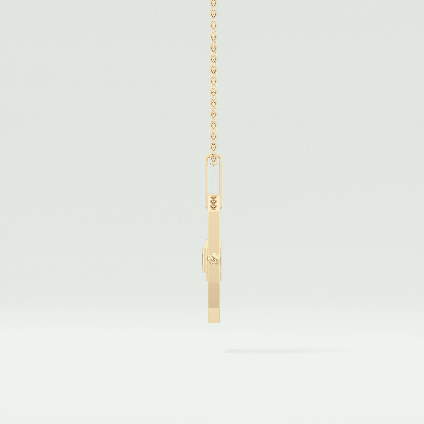 0.10 CT Princess Black Moissanite Diamond Necklace 4