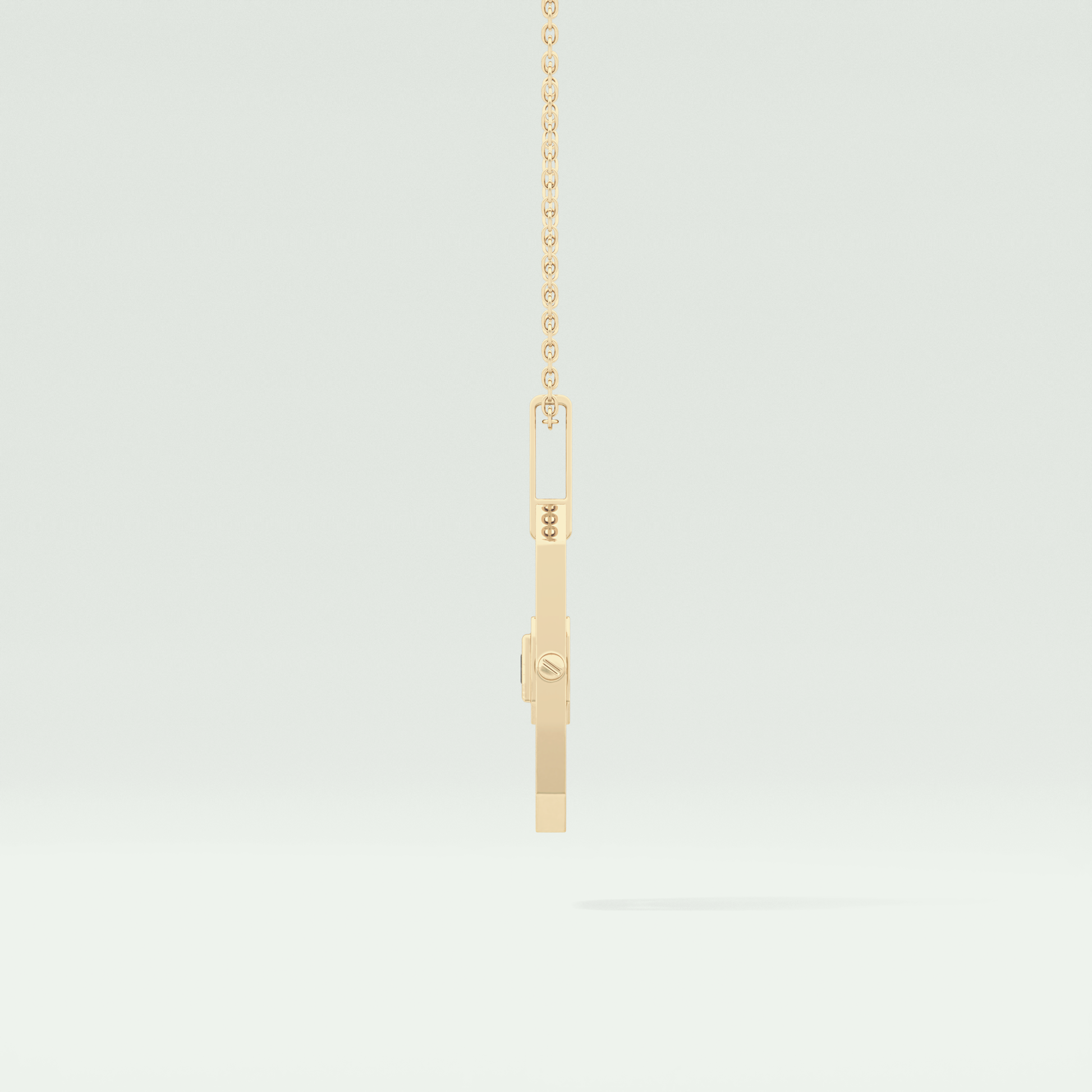 0.10 CT Princess Black Moissanite Diamond Necklace 4