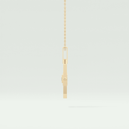 0.10 CT Princess Black Moissanite Diamond Necklace 4