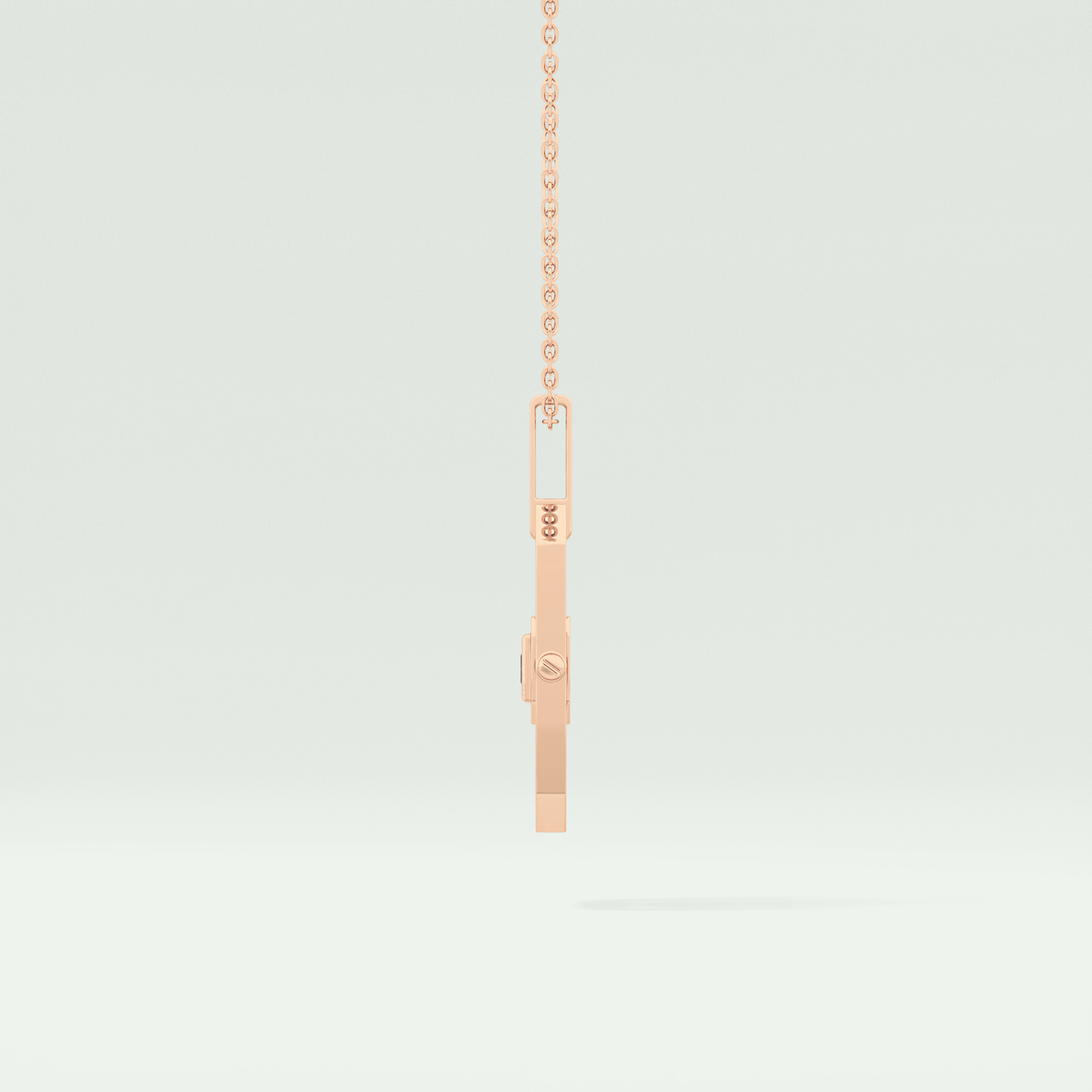 0.10 CT Princess Black Moissanite Diamond Necklace 12