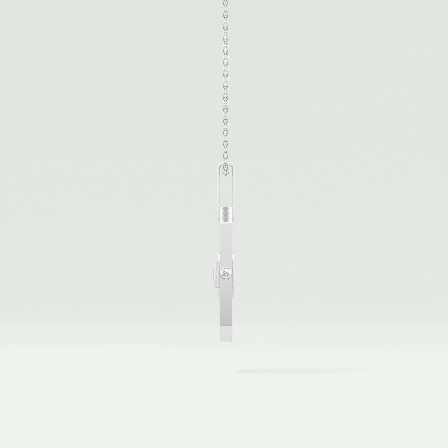 0.10 CT Princess Black Moissanite Diamond Necklace 8