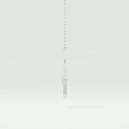 0.10 CT Princess Black Moissanite Diamond Necklace 8