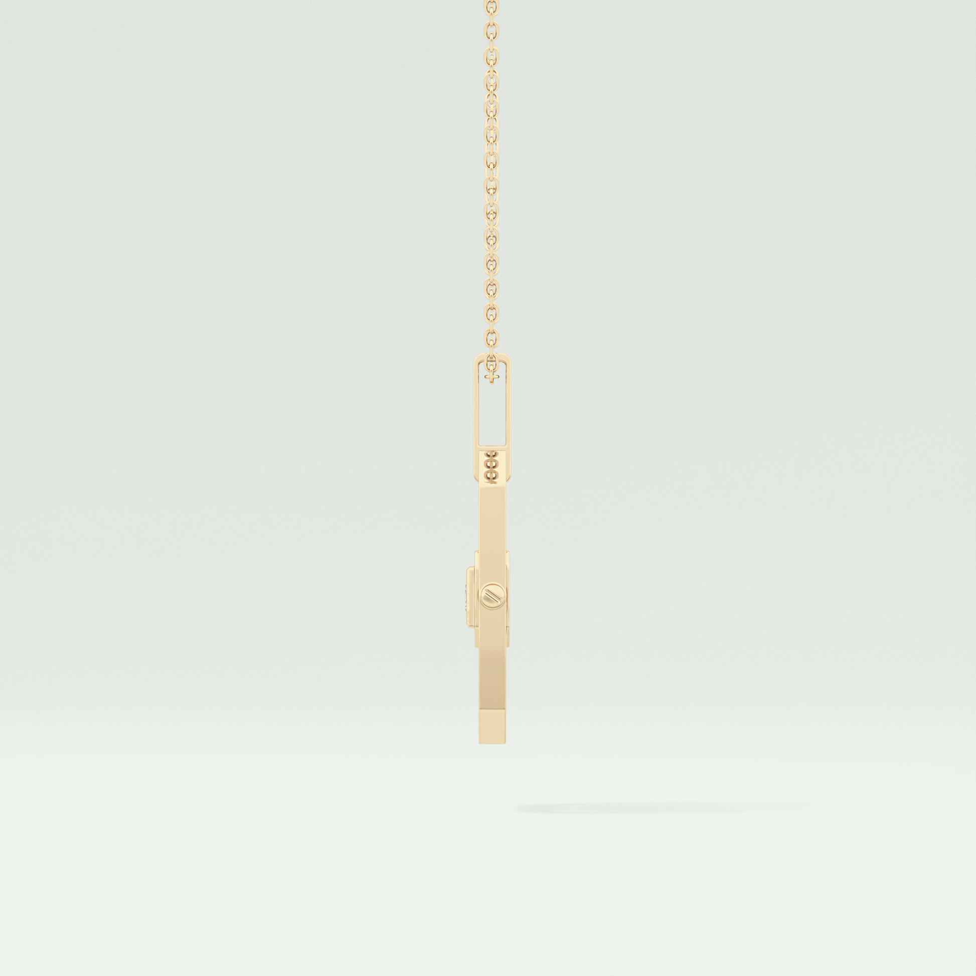 0.10 CT Princess Moissanite Diamond Solitaire Style Necklace 4