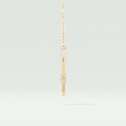 0.10 CT Princess Moissanite Diamond Solitaire Style Necklace 4