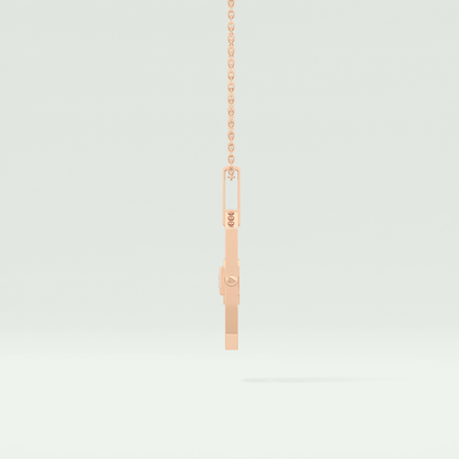 0.10 CT Princess Moissanite Diamond Solitaire Style Necklace 11