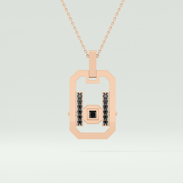 0.25 CT Classic Black Moissanite Diamond Stones Necklace 10