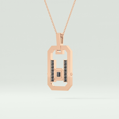 0.25 CT Classic Black Moissanite Diamond Stones Necklace 11