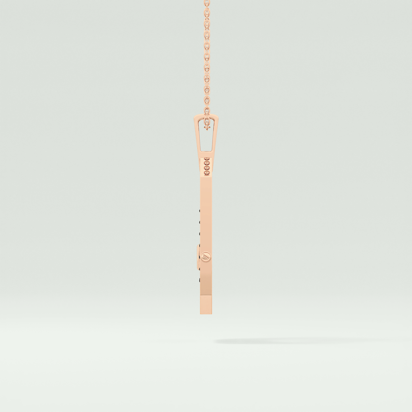 0.25 CT Classic Black Moissanite Diamond Stones Necklace 12