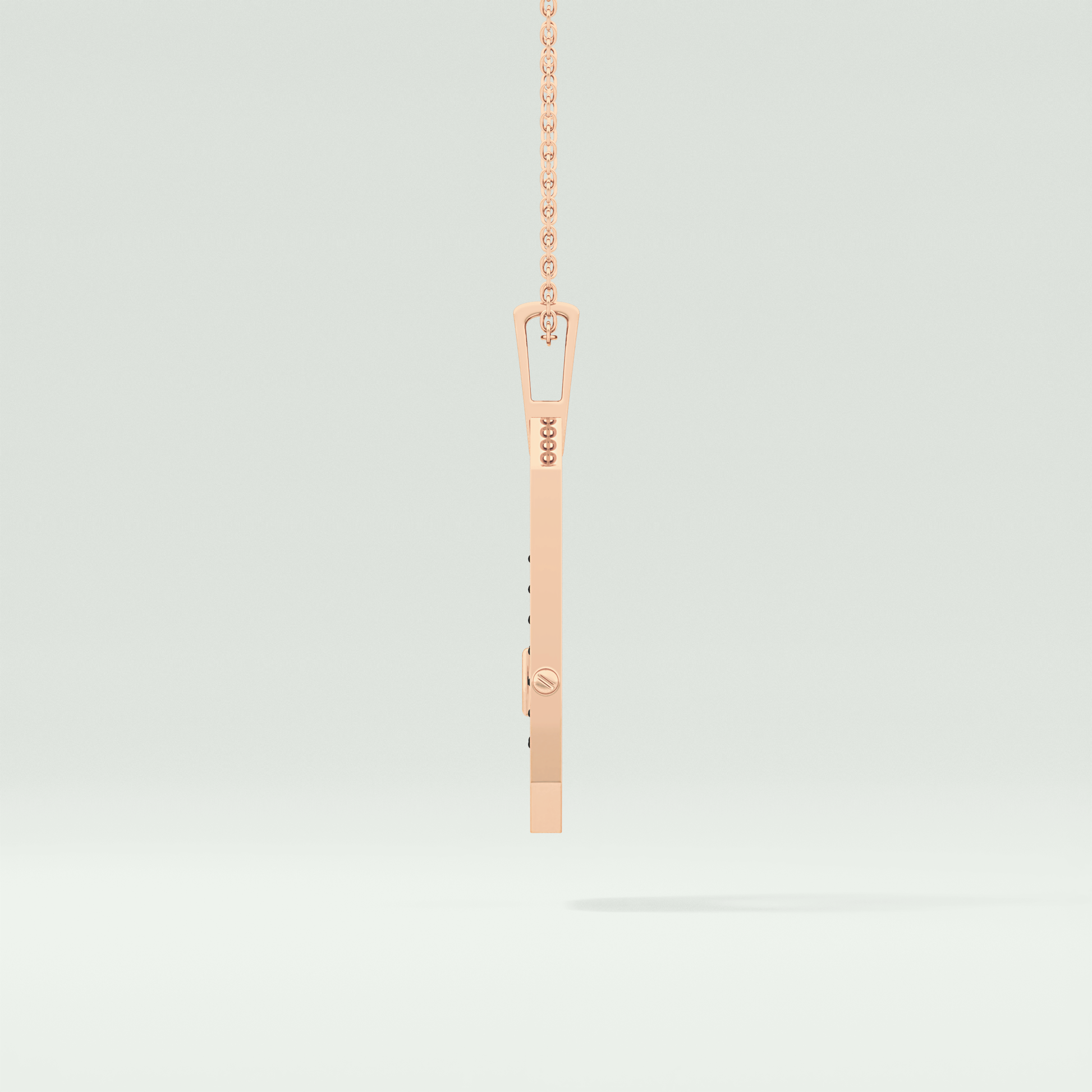 0.25 CT Classic Black Moissanite Diamond Stones Necklace 12