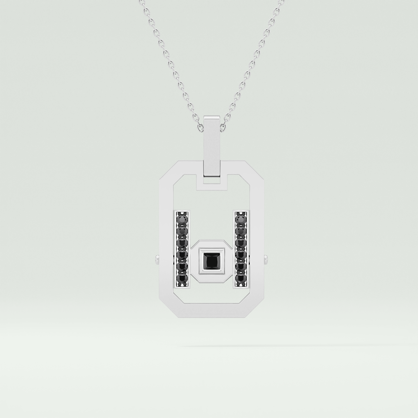 0.25 CT Classic Black Moissanite Diamond Stones Necklace 6